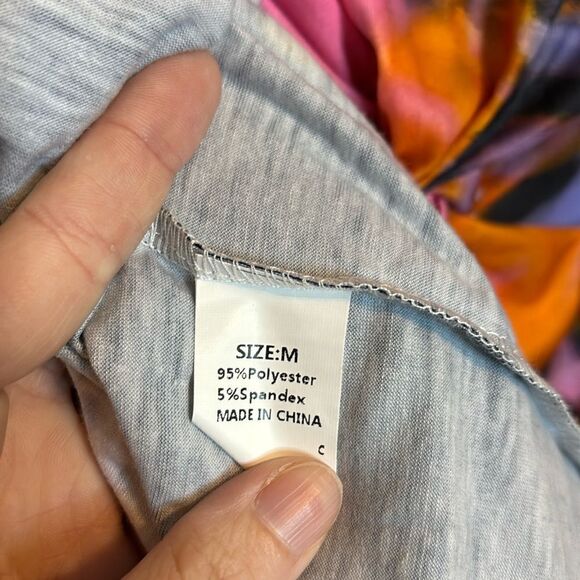 Women’s Orange Black and Pink Tie Dye Twist Cut Out Mini Dress Size Medium - Picture 4 of 5